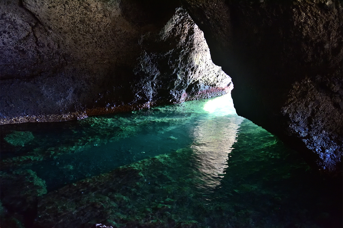 佐渡の〝青の洞窟〟竜王洞